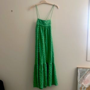 Zara green long dress